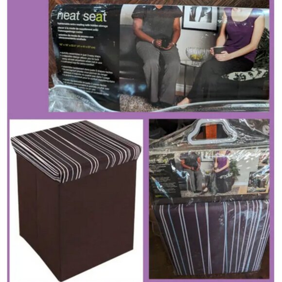 Brand New - Neat Seat Series Extra Seating w/Storage NWT - Picture 1 of 2